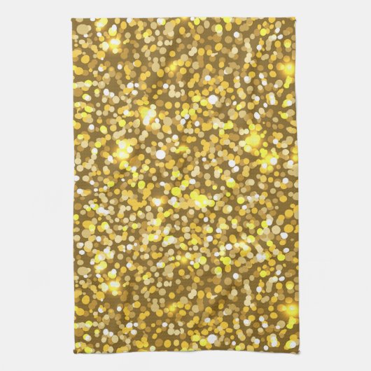 Golden glitter theedoek (Verticaal)