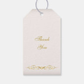 Golden glitter Tiara Quinceanera Cadeaulabel (Achterkant)