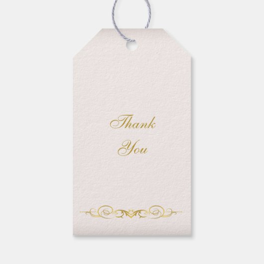 Golden glitter Tiara Quinceanera Cadeaulabel (Achterkant)