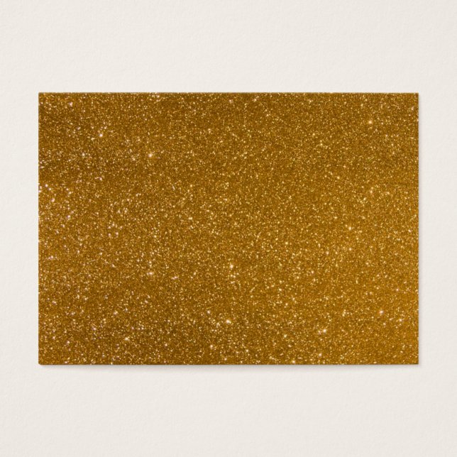 Golden glitter visitekaartje (Voorkant)