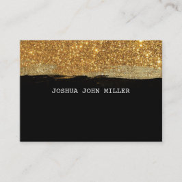 Golden Glitter Zwart Grungy Confetti Vip Visitekaartje