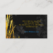 Golden Glittering Bamboots Zwart Visitekaartje (Achterkant)