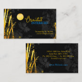 Golden Glittering Bamboots Zwart Visitekaartje (Voorkant / Achterkant)