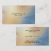 Golden Glittering Texture Visitekaartje (Voorkant / Achterkant)