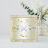 Golden Glitters, diamanten Pareltjes en weduwen Save The Date (Staand voorkant)