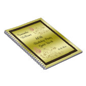 Golden Glitters & Sparkly Butterfly 60th Birthday Notitieboek (Rechterzijde)