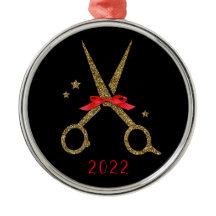 Golden glitterschaar - Haardebandstylist Met