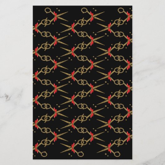 Golden glitterschaar - Haarstylist (Voorkant)