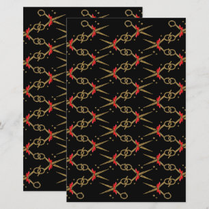 Golden glitterschaar - Haarstylist