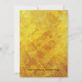 Golden gloed in de donkere neonpartij kaart (Achterkant)