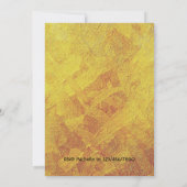 Golden gloed in de uitnodiging van de Dark Neon Pa (Achterkant)