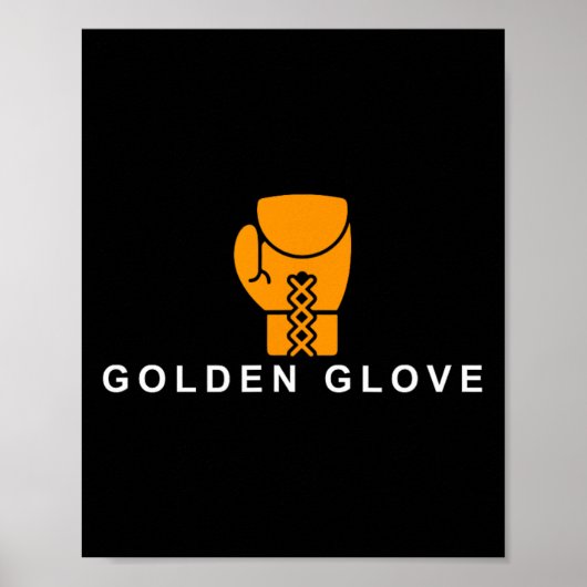 Golden-glove' Boxing Motivation  Poster (Voorkant)