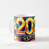 Golden Glow 2025 Nieuwjaar Mok (Voorkant links)