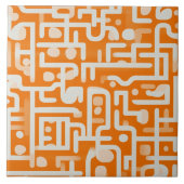 Golden Glow Abrikozengolfpatroon Tegeltje (Voorkant)