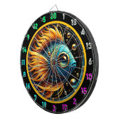 Golden Glow Betta Dartboard Art Dartbord (Voorkant Rechts)