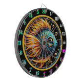 Golden Glow Betta Dartboard Art Dartbord (Voorkant Links)