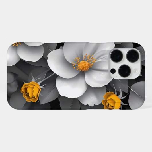 Golden Glow Blooms iPhone Hoesje (Achterkant horizontaal)