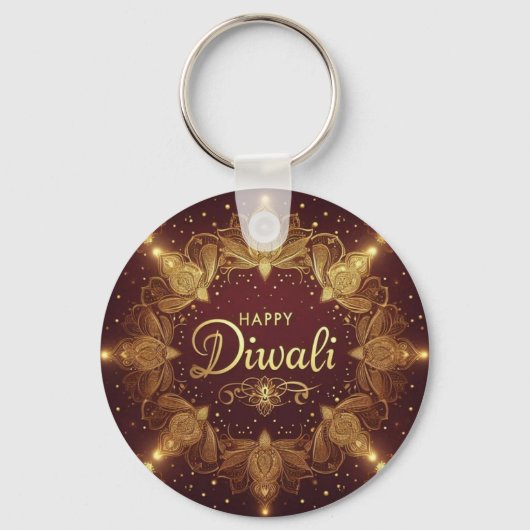 Golden Glow Diwali Sleutelhanger (Voorkant)