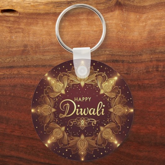 Golden Glow Diwali Sleutelhanger (Achterkant)