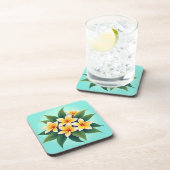 Golden Glow Frangipanis Bier Onderzetter (Rechterzijde)