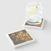 Golden Glow Haven Stenen Onderzetter (Zijkant)