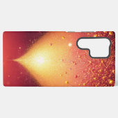 Golden Glow & Heart Romantic Phone Case Samsung Galaxy Hoesje (Achterkant horizontaal)