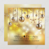 Golden Glow Holiday-kaarten Feestdagenkaart (Voorkant / Achterkant)