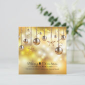 Golden Glow Holiday-kaarten Feestdagenkaart (Staand voorkant)