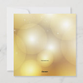 Golden Glow Holiday-kaarten Feestdagenkaart (Achterkant)