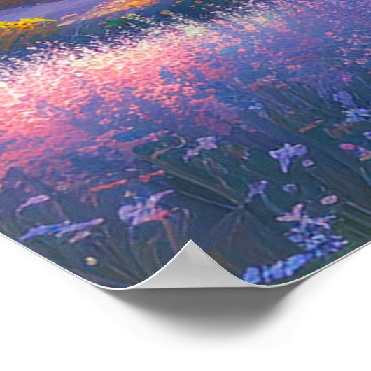 Golden Glow in de vallei Poster (Hoek)