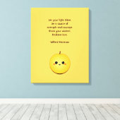 Golden Glow Kiwi Canvas Afdruk (Insitu (Houten vloer))