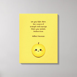 Golden Glow Kiwi Canvas Afdruk