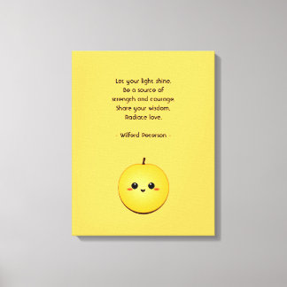 Golden Glow Kiwi Canvas Afdruk