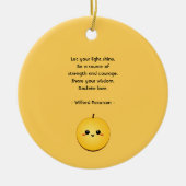 Golden Glow Kiwi Keramisch Ornament (Voorkant)
