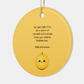 Golden Glow Kiwi Keramisch Ornament (Links)