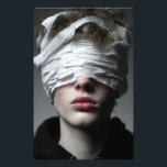 Golden Glow Melanin Fierce Close-Up Foto Afdruk<br><div class="desc">Golden-bronze light sculpts flawless deep brown skin, illuminating sharp cheekbones, glossy nude-pink lips, and intense dark eyes framed by smoky glitter shadow. A sleek short natural cut and massive hammered gold hoop earrings catch fiery reflections, while layered gold chains add regal texture against a high-neck black top. The powerful close-up...</div>