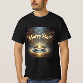 Golden Glow Proposal Marry Me Mannen Tshirt