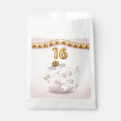 Golden Glow  Sweet 16 Balloons  Bedankzakje (Voorkant)