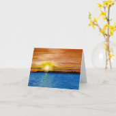 Golden Glow van Sunset in Door County, WI Sympathi Kaart (Gele Bloem)