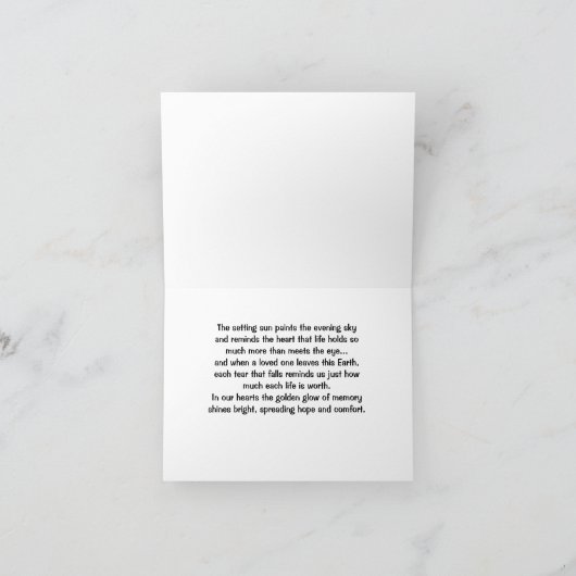 Golden Glow van Sunset in Door County, WI Sympathi Kaart (Binnen)