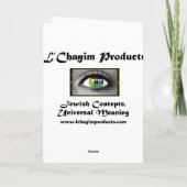 Golden Glowing Hanukkah Menorah Wenskaart Feestdagen Kaart (Achterkant)