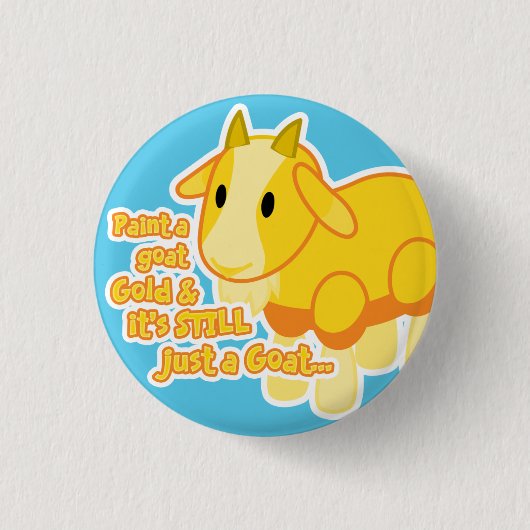 Golden Goat Button (Voorkant)