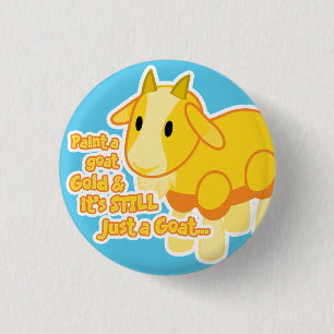 Golden Goat Button
