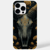 Golden Goat Skull and gold Roses Case-Mate iPhone Case (Achterkant)