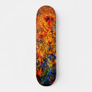 Golden Goddess Abstract Art Skateboard Deck