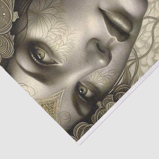 Golden Goddess Art Decoupage Tissuepapier (Detail)