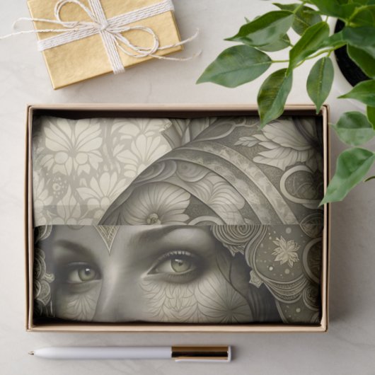 Golden Goddess Art Decoupage Tissuepapier (Geschenk)