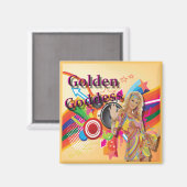 Golden Goddess Oldies Show Magnet (Voorkant / Achterkant)