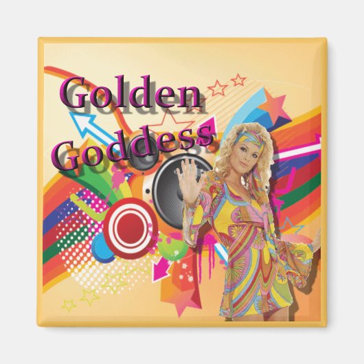Golden Goddess Oldies Show Magnet (Voorkant)