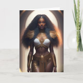Golden Goddess Wenskaart Bedankkaart (Voorkant)